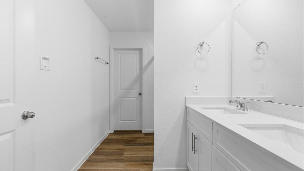 Furnished interior view inside a new home in Lakes at Westland Ranch, League City (Image 12).