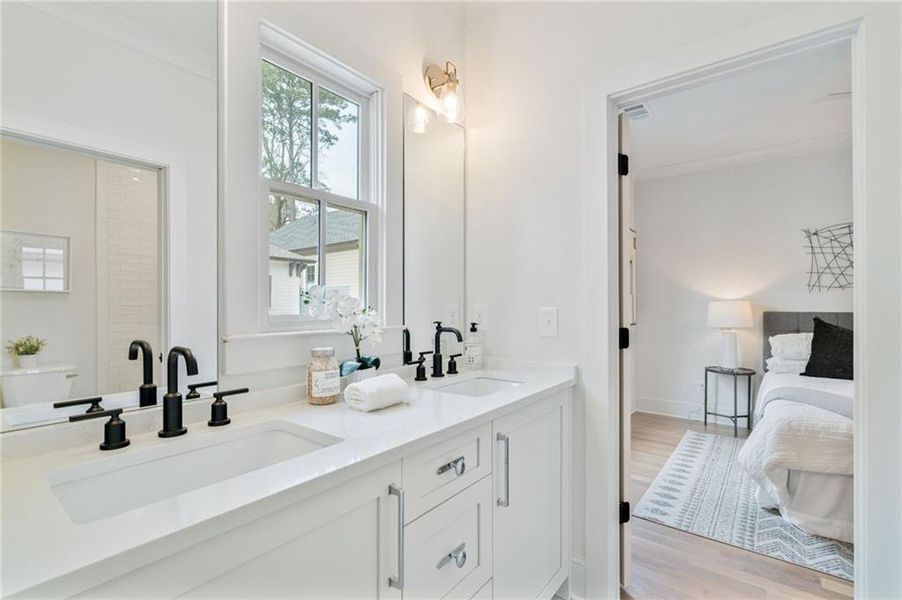 Furnished interior view inside a new home in Pendergrast Farm, Atlanta (Image 53).