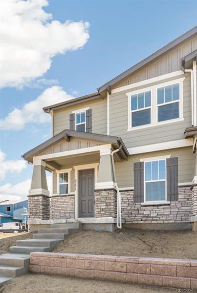 Front exterior of a home in the Windler Villas community, located in Aurora, CO (Image 4).