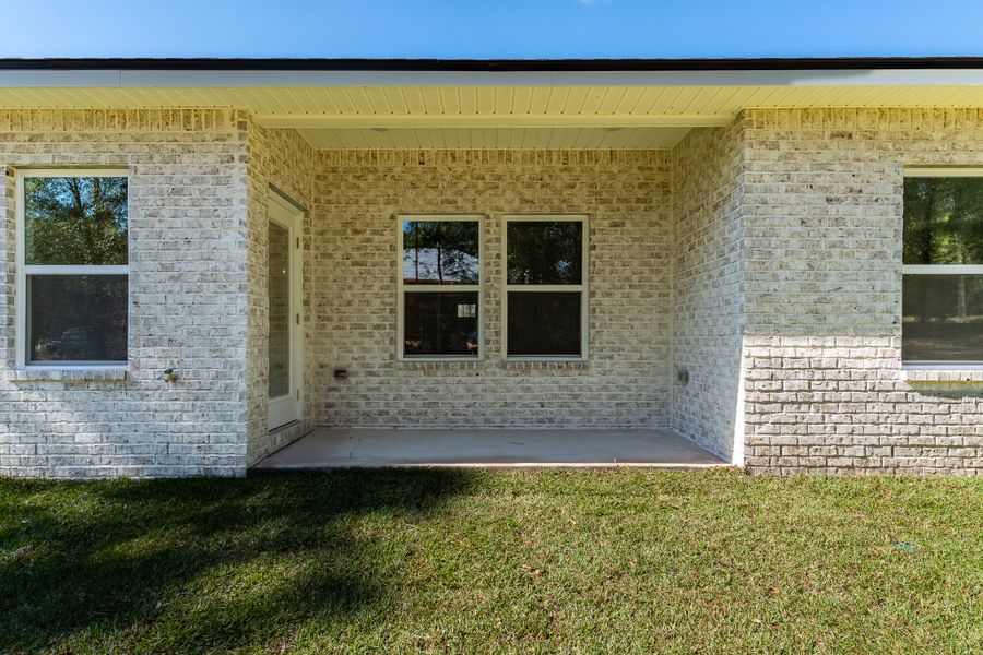 Representative exterior photo of a completed home built from the Maybell I by CJL Homes in Oak Hollow, Crestview, FL (Image 27).