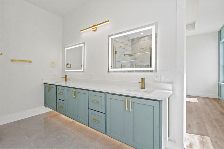 Furnished interior view inside a new home in , Dallas (Image 11).