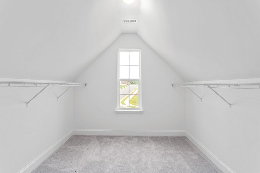 Representative unfurnished interior of a home built from the Jamestown by Keystone Homes NC in Sullivans Reserve, Walkertown (Image 40).