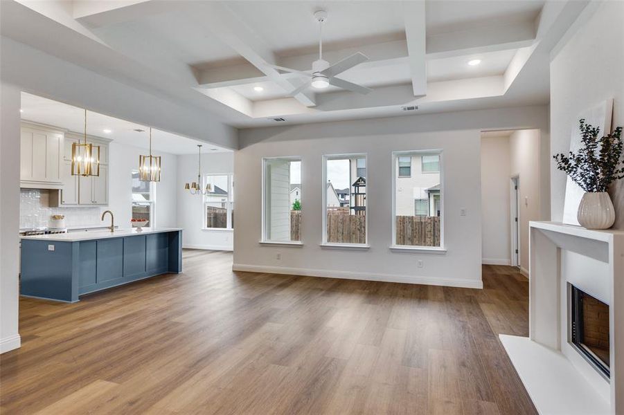 Spacious, unfurnished interior of a new home in Reserves at Trinity, Willow Park (Image 12).