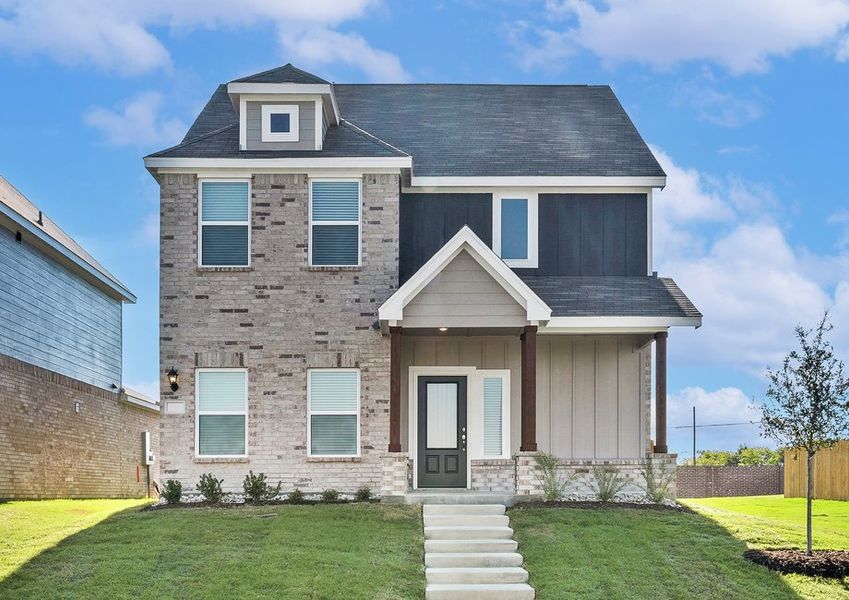 The Camellia has a beautiful brick and siding exterior. The Camellia has a beautiful brick and siding exterior.