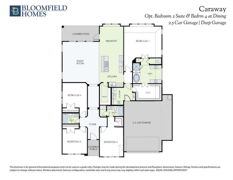 2D floor plan layout of this home in Villages of Walnut Grove, Midlothian, TX (Image 5).