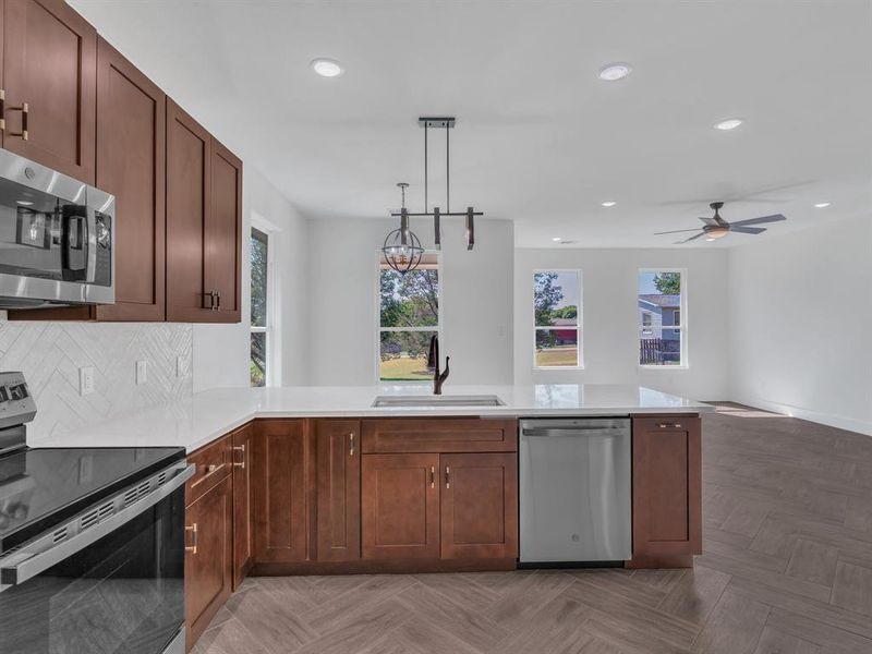 Furnished interior view inside a new home in , Granbury (Image 8). Furnished interior view inside a new home in , Granbury (Image 8).