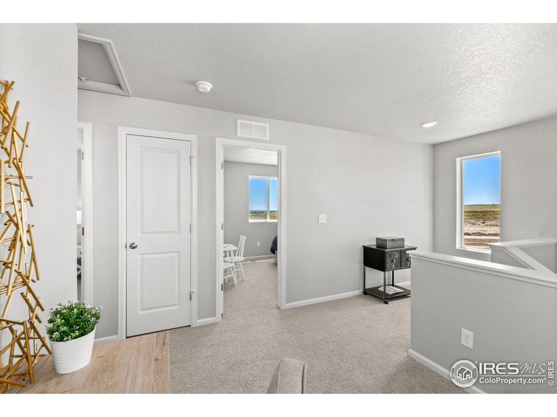 Furnished interior view inside a new home in Thompson River Ranch, Johnstown (Image 6). Furnished interior view inside a new home in Thompson River Ranch, Johnstown (Image 6).