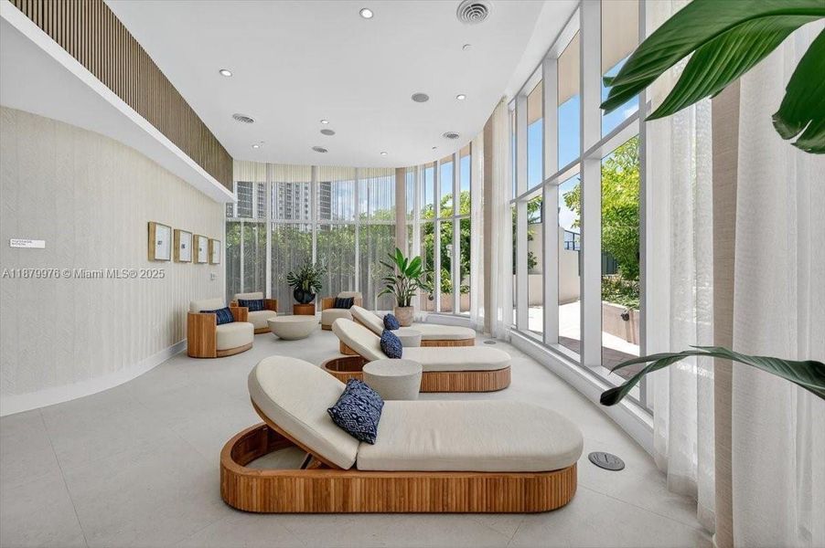 Furnished interior view inside a new home in , Miami (Image 10).