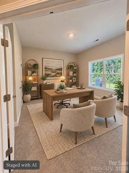 Furnished interior view inside a new home in Crystal Village, Albemarle (Image 19).