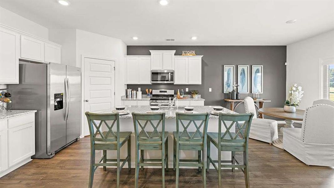 Furnished interior view inside a new home in Jackson Landing, Jefferson (Image 36).