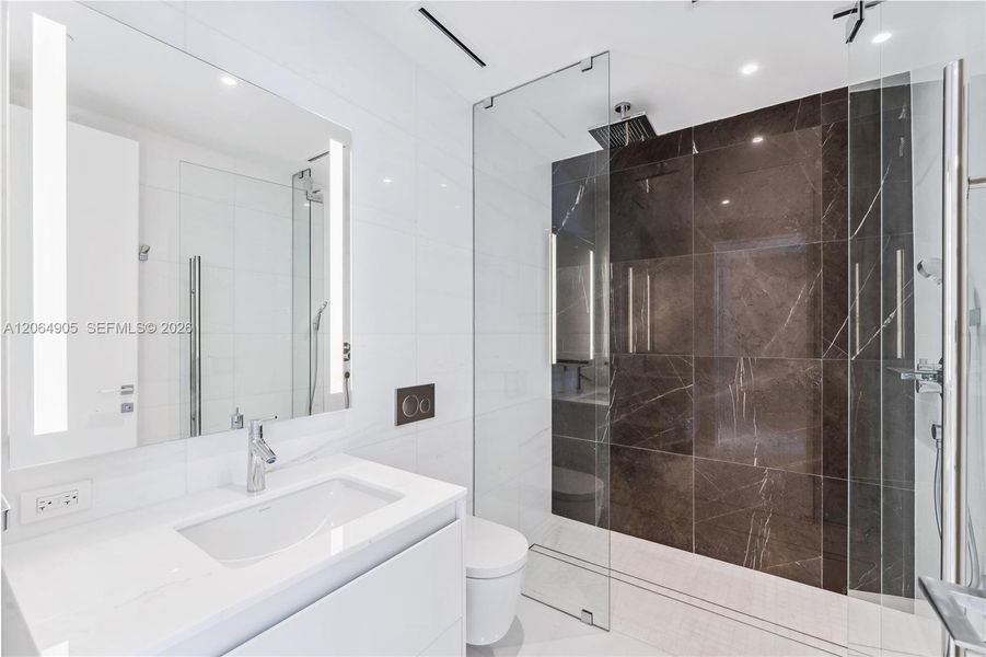 Furnished interior view inside a new home in , Miami (Image 10).