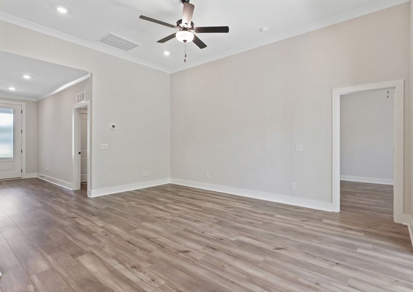 Spacious living area