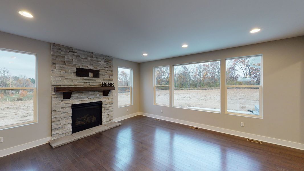 Representative unfurnished interior of a home built from the The Chesterfield by Norfolk Homes in Valleys, Jackson (Image 25).