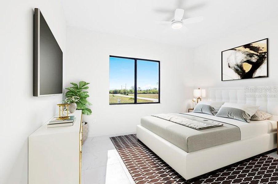 Furnished interior view inside a new home in , Cape Coral (Image 12).