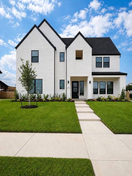 Front exterior of a new home in , Houston, TX, highlighting curb appeal (Image 2). Front exterior of a new home in , Houston, TX, highlighting curb appeal (Image 2).