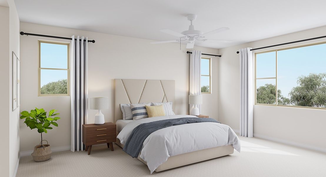 Representative furnished interior of a home built from the Sabino Plan 4506 by Tri Pointe Homes in Waterston Central, Gilbert (Image 16).