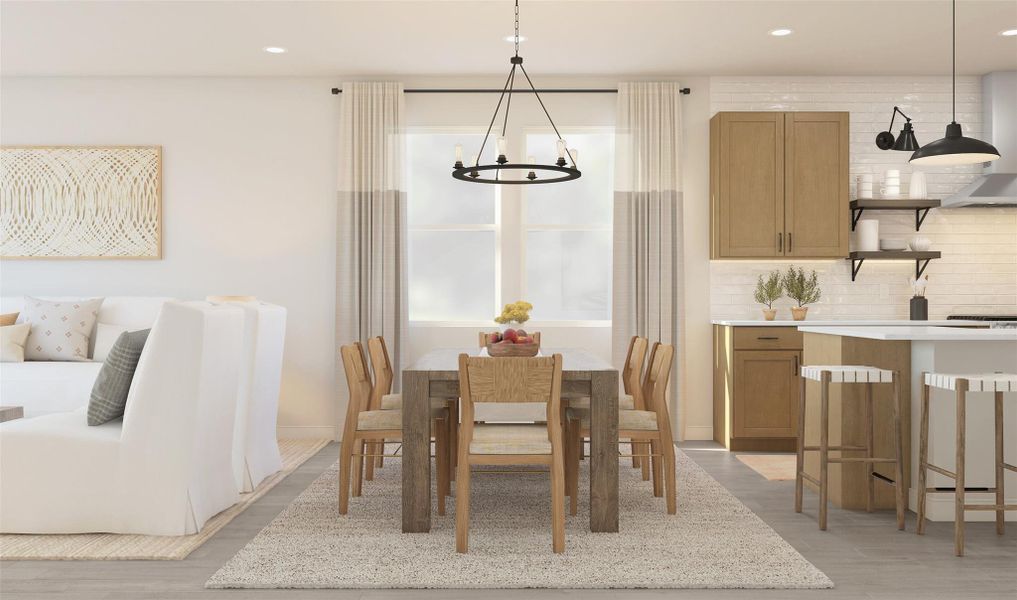 Charming dining area (*Artist rendering used for illustration purposes only.)