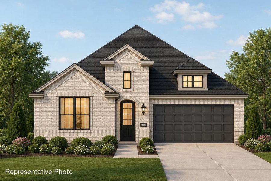 Representative exterior photo of a completed home built from the Abernathy by Grand Homes in Grand Braniff Park, Irving, TX (Image 20).