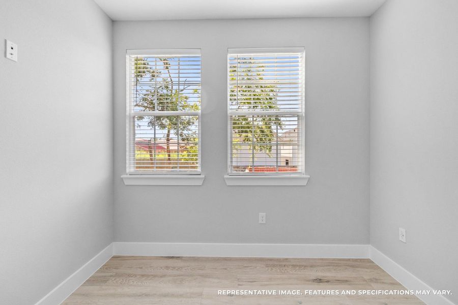 From another angle, you see how the sunlight pours through the windows, making the room warm and welcoming no matter its use. From another angle, you see how the sunlight pours through the windows, making the room warm and welcoming no matter its use.