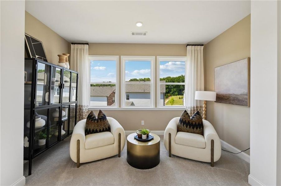 Furnished interior view inside a new home in Bailey Fence, Dacula (Image 43).