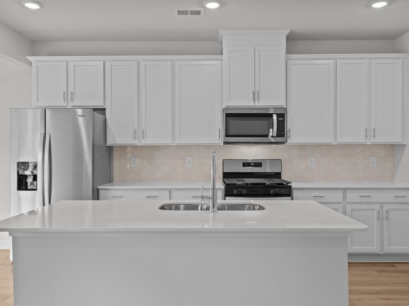 Furnished interior view inside a new home in Village at White Pine, Pendleton (Image 4). Furnished interior view inside a new home in Village at White Pine, Pendleton (Image 4).