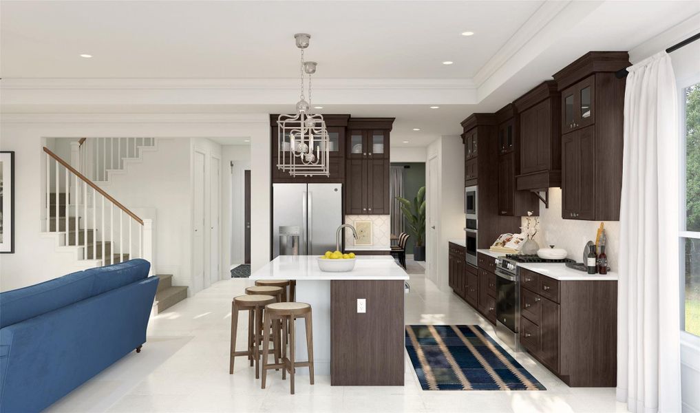 Chef-worthy kitchen (*Artist rendering used for illustration purposes only.)