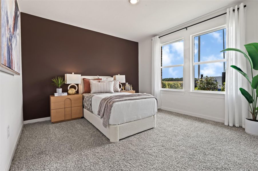 Furnished interior view inside a new home in August Trails, Needville (Image 3).