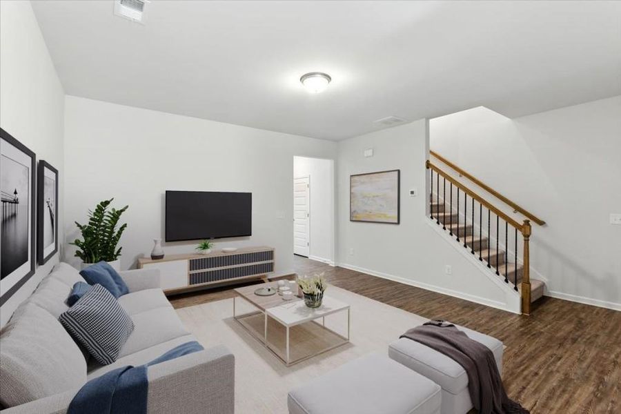 Furnished interior view inside a new home in , Cartersville (Image 7). Furnished interior view inside a new home in , Cartersville (Image 7).