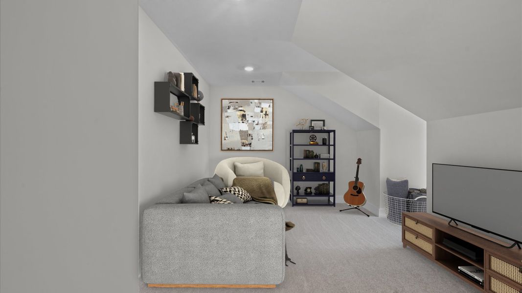 Furnished interior view inside a new home in Aspen Ridge, Lyman (Image 31).