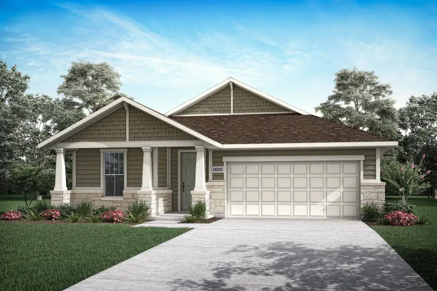Representative exterior photo of a completed home built from the Savannah by Tri Pointe Homes in Bridgewater, Midlothian, TX (Image 19). Representative exterior photo of a completed home built from the Savannah by Tri Pointe Homes in Bridgewater, Midlothian, TX (Image 19).