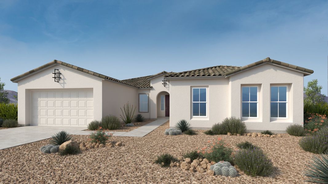 Front exterior of a home in the Verdin Summit Collection community, located in Phoenix, AZ (Image 10).
