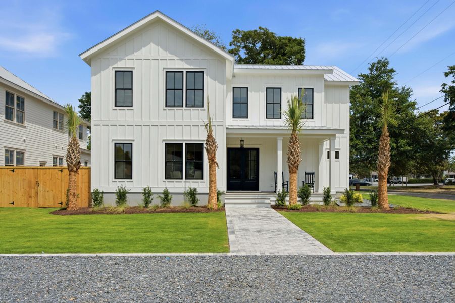 Front exterior of a new home in , Mount Pleasant, SC, highlighting curb appeal (Image 2). Front exterior of a new home in , Mount Pleasant, SC, highlighting curb appeal (Image 2).