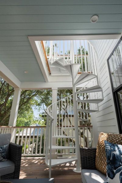 Exterior details and patio area of a home in , Isle Of Palms (Image 32). Exterior details and patio area of a home in , Isle Of Palms (Image 32).