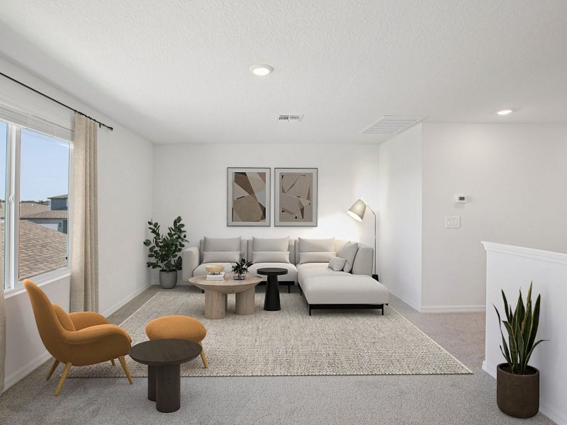 Furnished interior view inside a new home in Two Rivers - Classic Series, Zephyrhills (Image 7).