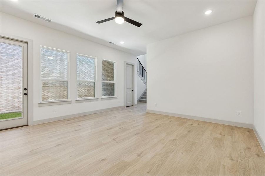 You'll enjoy hosting family and friends in this light and bright family room!