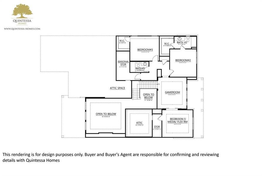 Artist Rendering of 2nd Floor Plan.