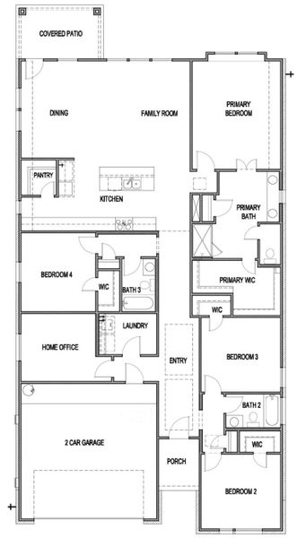 2D floor plan layout of this home in Windsong, Boerne, TX (Image 2). 2D floor plan layout of this home in Windsong, Boerne, TX (Image 2).