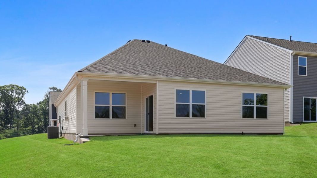 Exterior details and patio area of a home in Foxbank, Gray Court (Image 4).