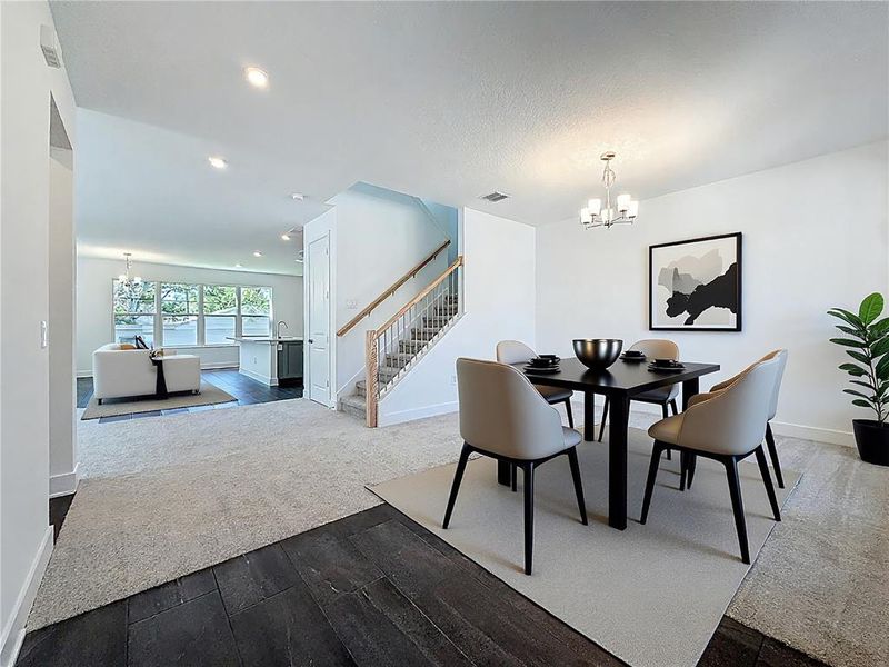 Furnished interior view inside a new home in , Tampa (Image 45). Furnished interior view inside a new home in , Tampa (Image 45).