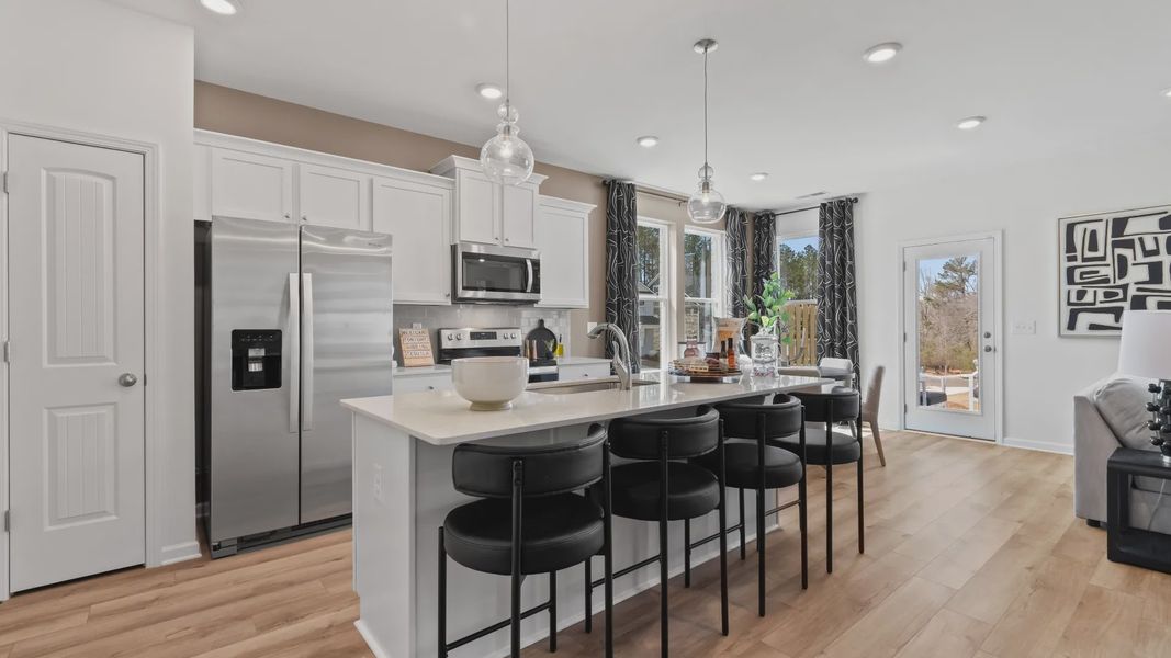 Furnished interior view inside a new home in Bowers Farm Townhomes, McDonough (Image 8).