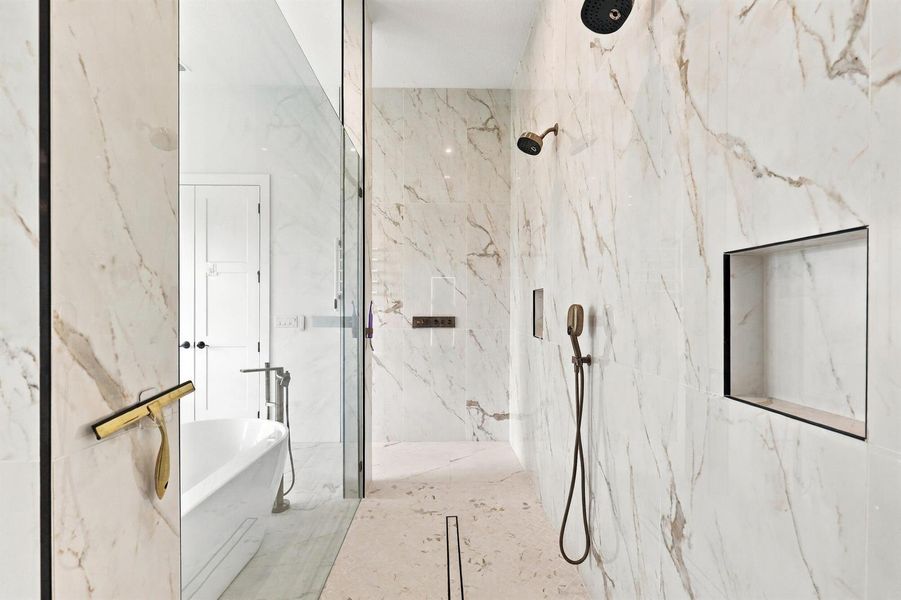 Custom Tile Shower with Bench Custom Tile Shower with Bench