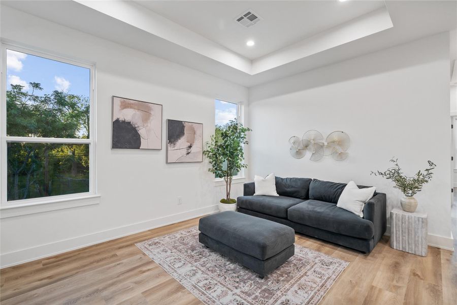 The perfect setup for a game night or cozy movie evenings. The perfect setup for a game night or cozy movie evenings.