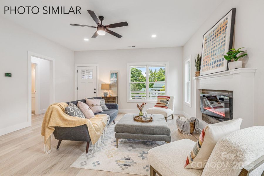 Furnished interior view inside a new home in , Asheville (Image 11).