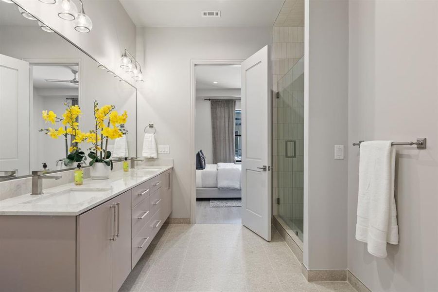 Furnished interior view inside a new home in , Dallas (Image 22). Furnished interior view inside a new home in , Dallas (Image 22).