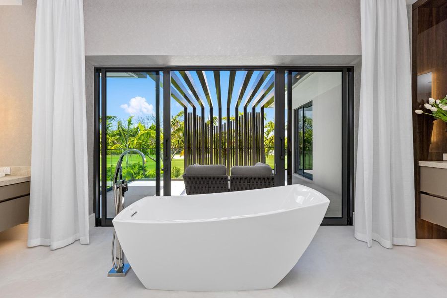 Furnished interior view inside a new home in , Boca Raton (Image 40).