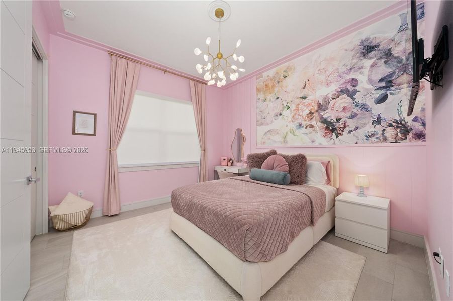 Furnished interior view inside a new home in , Davenport (Image 23).