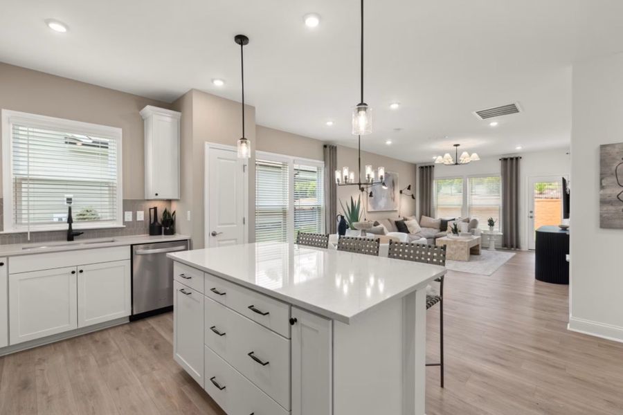 Representative furnished interior of a home built from the Cranbrook by Pulte Homes in Southport Meadows, Southport (Image 9).