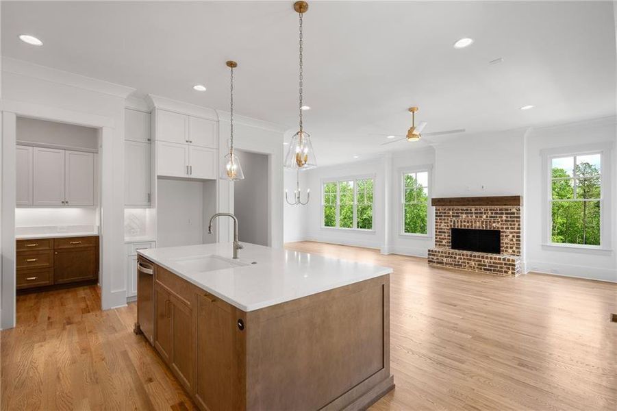 Furnished interior view inside a new home in The Cottages at Keeler Woods, Marietta (Image 5).
