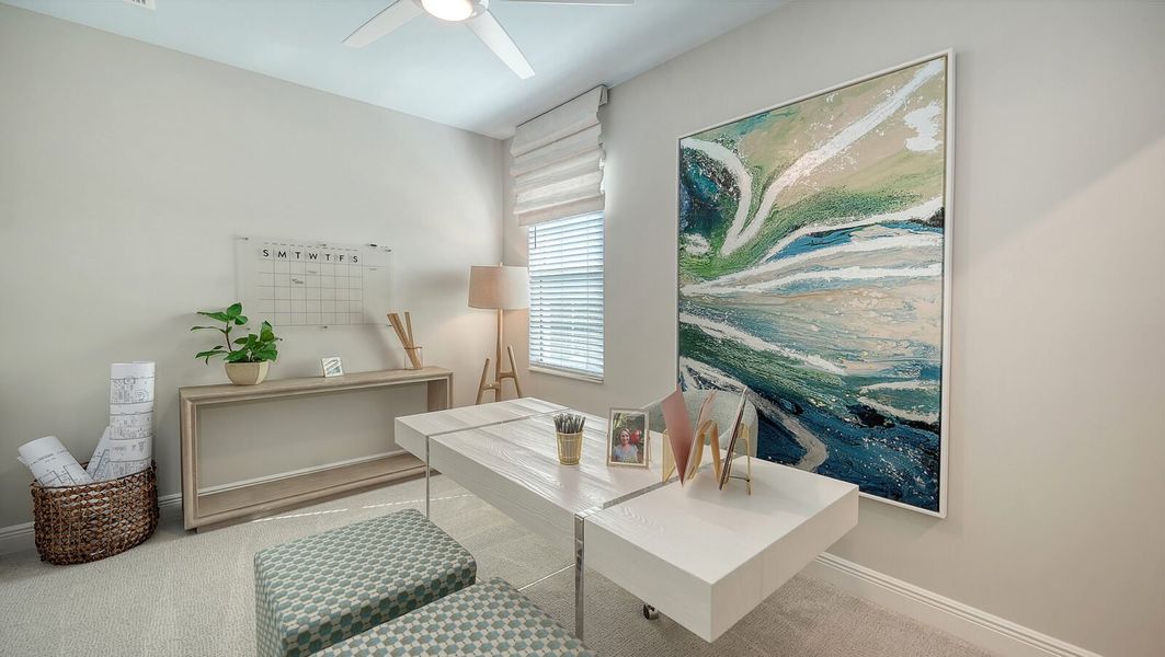 Representative furnished interior of a home built from the Parker by Neal Communities in SkySail, Naples (Image 32).