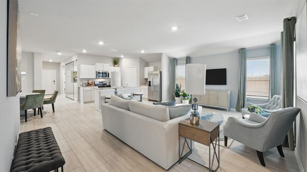 Furnished interior view inside a new home in The Hills at Reunion, Newark (Image 16).